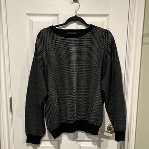 Men's Black Striped Sweater